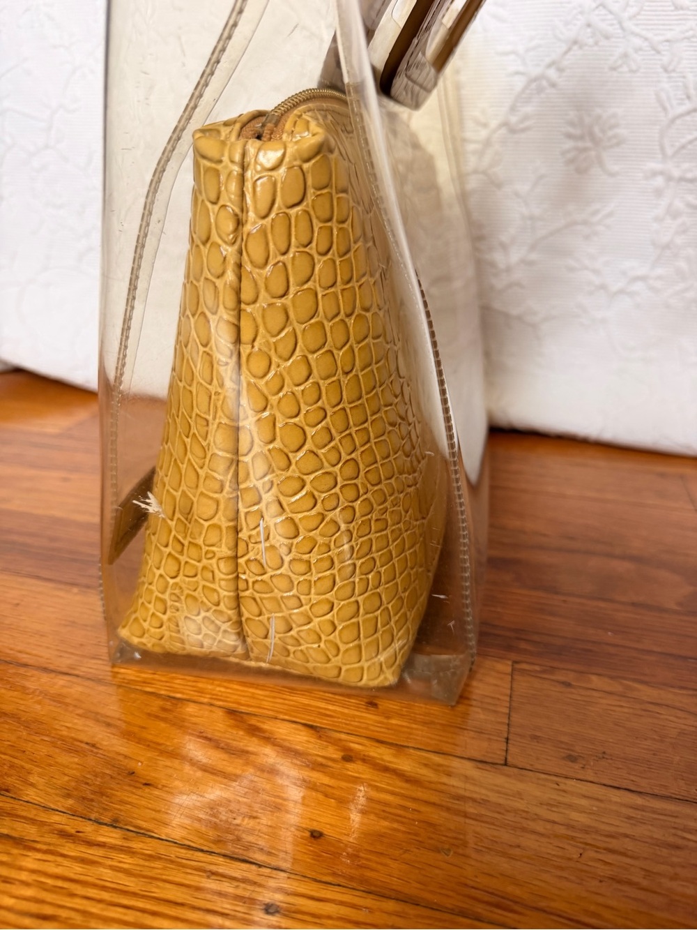 Staud Shirley Bag in Tan Croc - Picture 9 of 16